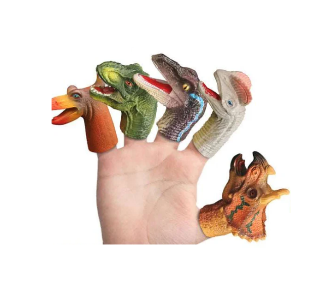 5Pcs Dinosaur Themed Finger Puppet