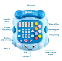 Kids Multi-functional Pull Along Musical Telephone