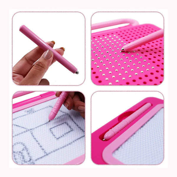 2in1 Premium Kids Magnetic Beads & Drawing Board