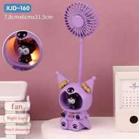 Kuromi Flexible Table Fan With Sharpener