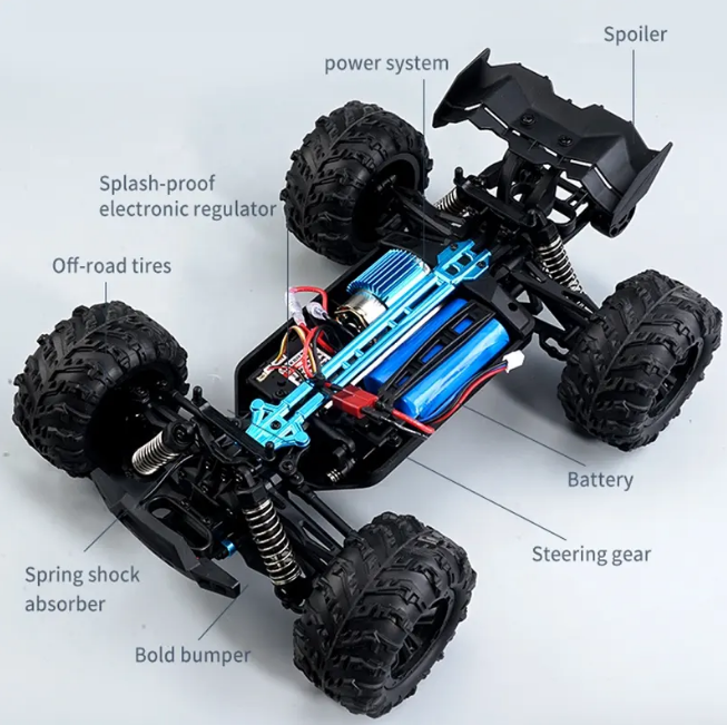 60km/h RC High Speed Off-Road Truck - Red