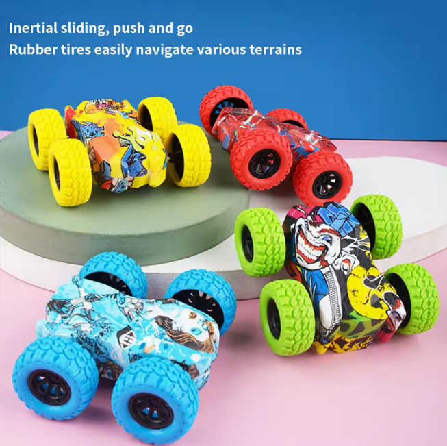 1Pc Inertial Double-Sided Stunt Car