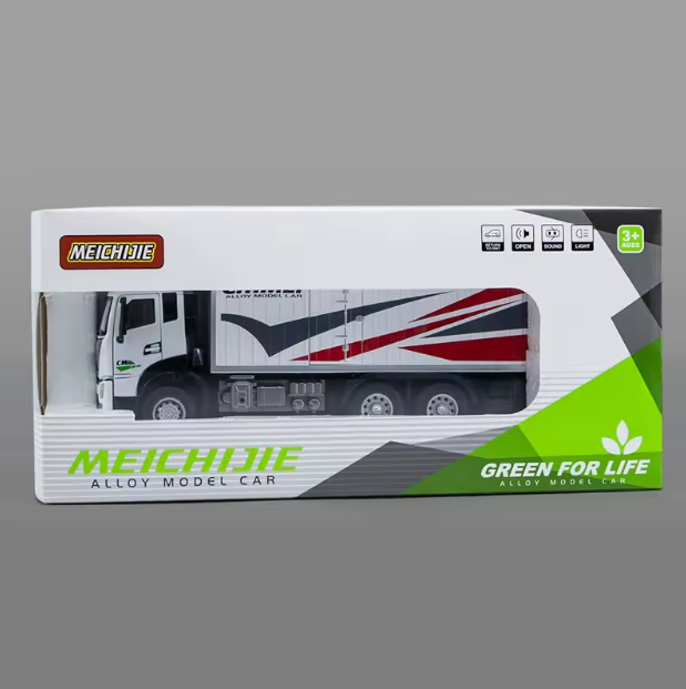 1:32 Diecast Ornaments Container Transport Truck