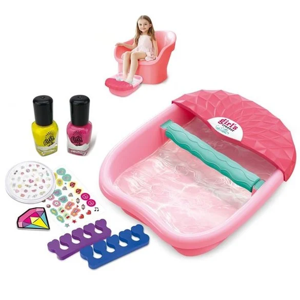 8Pcs Realistic Girls Massaging Foot Spa Kit