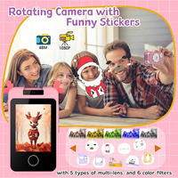 Kids Deer Rotatable Lens Digital Touch Phone