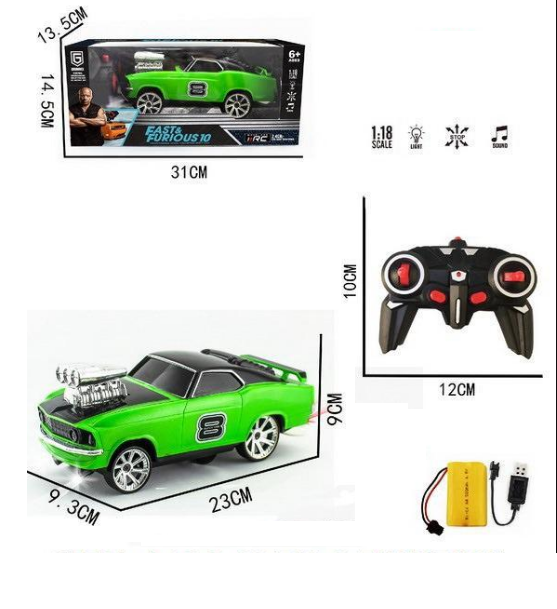 1 18 RC 2.4GHz Fast Furious Drift Car Toy Company