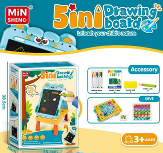 5in1 Kids Cartoon Double-Sided Drawing Board