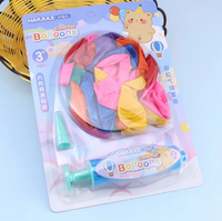 Decorative Magic Colorful Balloons Set With Air Pump