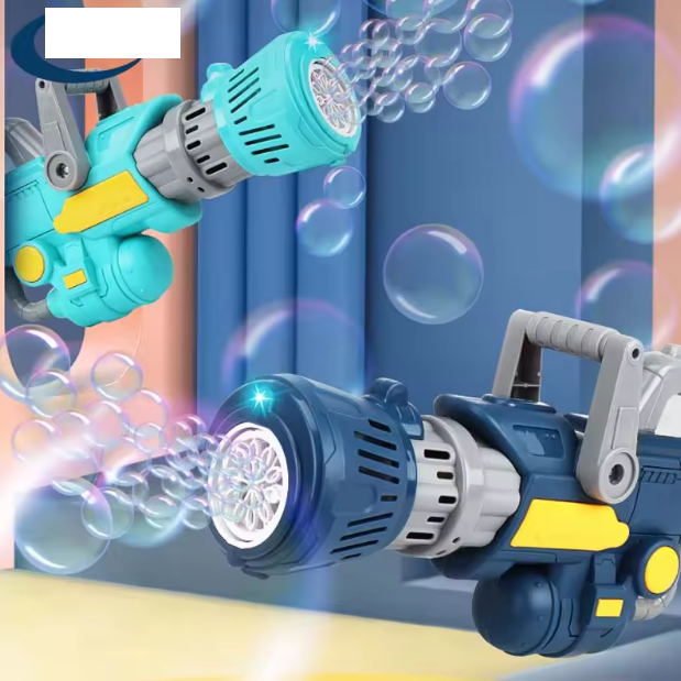 Electric Gatling Colorful Bubble Gun