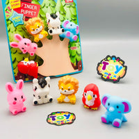 5Pcs Soft Silicon Animal Finger Puppet - Assortment