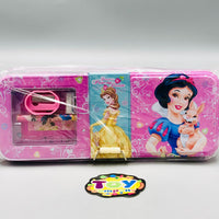 Tin Geometry Box With Stationary Set For Girls - Assortment
