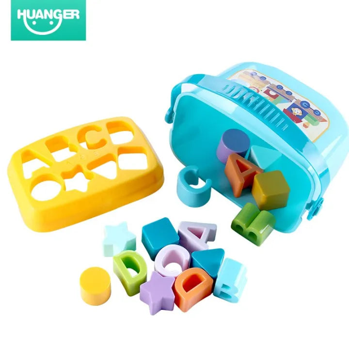 Huanger Baby's First Blocks With Basket