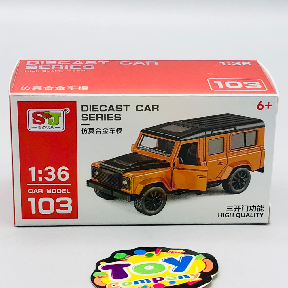 1:36 Diecast Mini Pullback Land Rover Defender Model Car