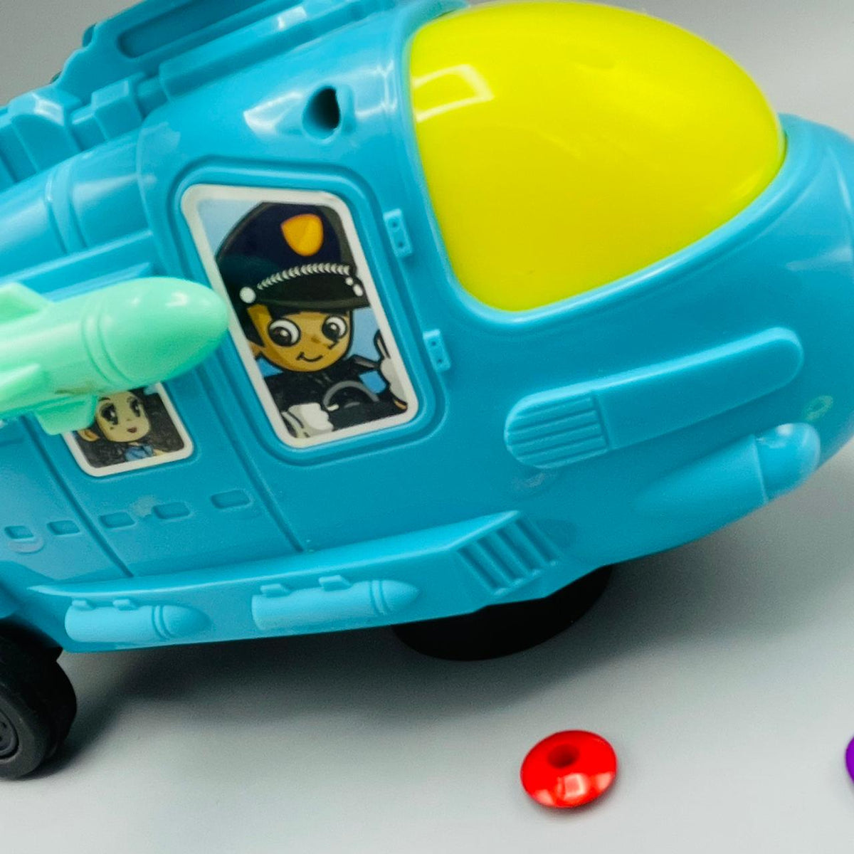 Police Helicopter with Movable Side Rockets