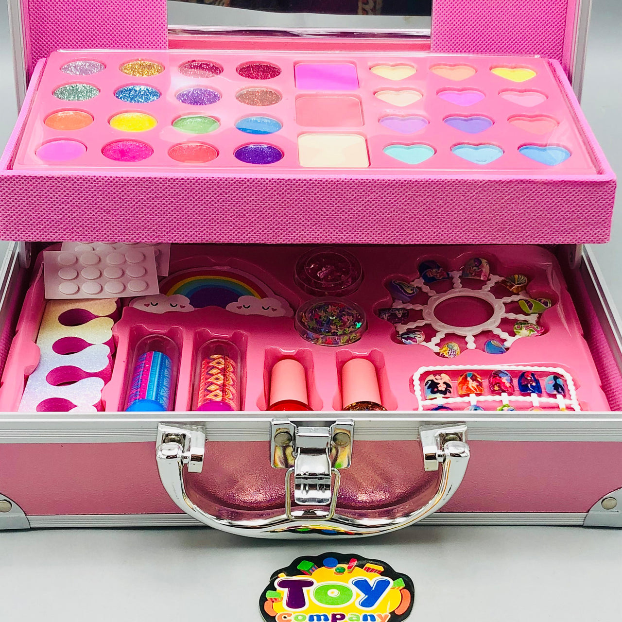 46Pcs Mermaid Realistic Makeup Suitcase