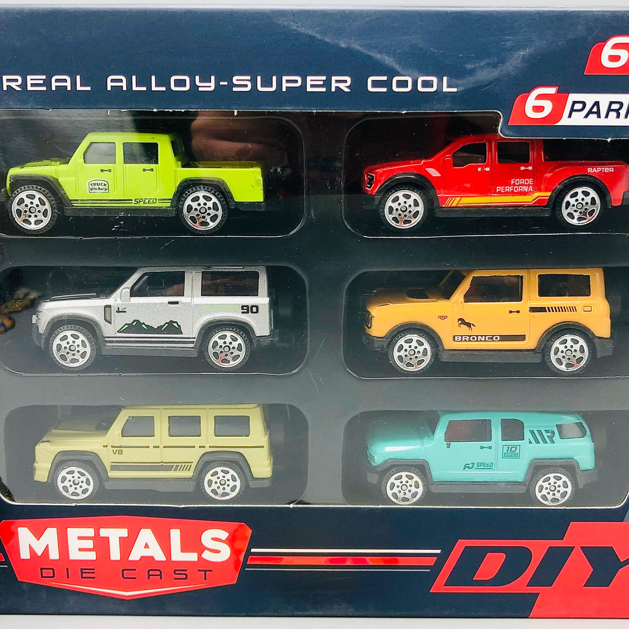DIY Parking Lot With 6Pcs Mini Alloy Cars