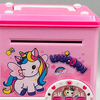 Unicorn Fingerprint & Swipe Card Unlock Piggy Bank