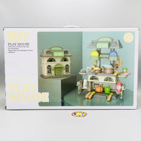 2-in-1 DIY Play House Villa & Kitchen