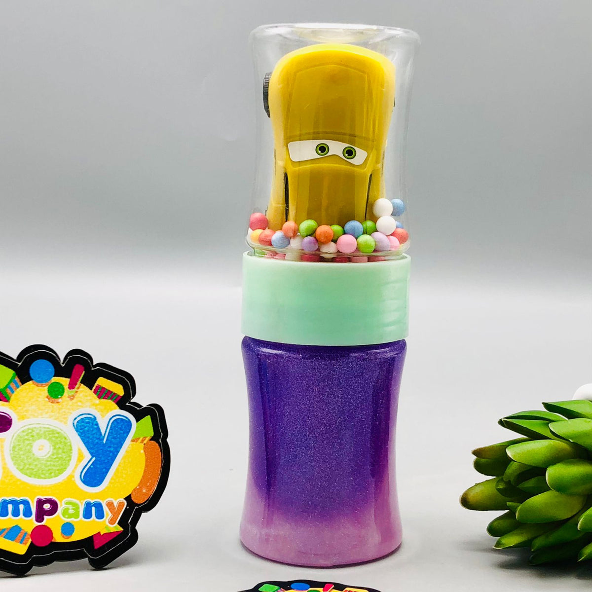 1Pc Mini Car Design Crystal Slime Mud Bottle