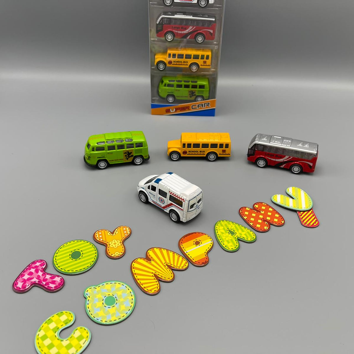 Die-cast Metal Vehicles - Set of 4