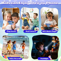 Kids High Quality Dual Camera Digital Touch Phone - Dinosaur