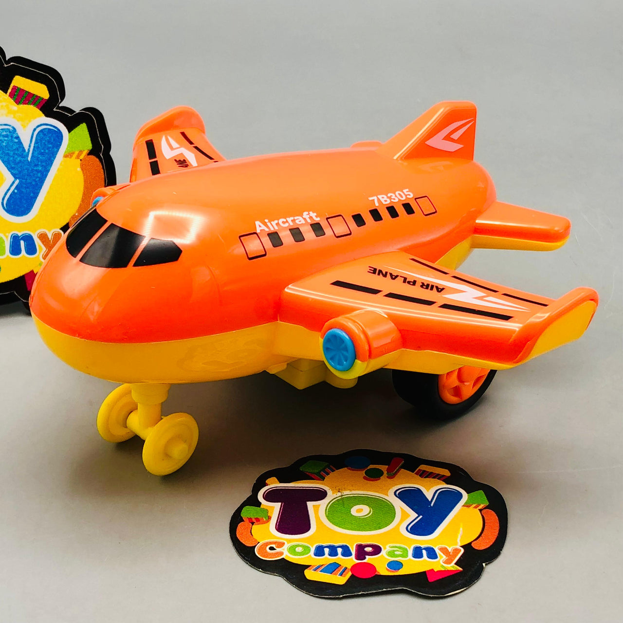 Mini ABS Inertial Cartoon Airplane - 1Pc