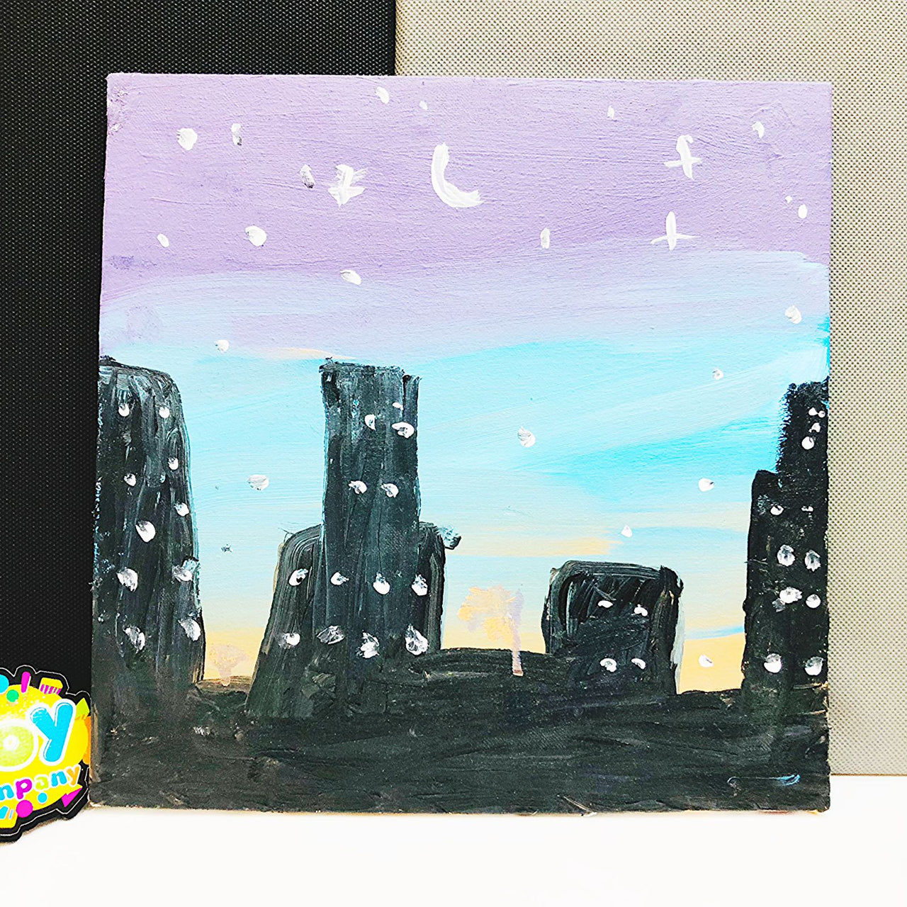12x12* Inches Evening Scenery Canvas Painting
