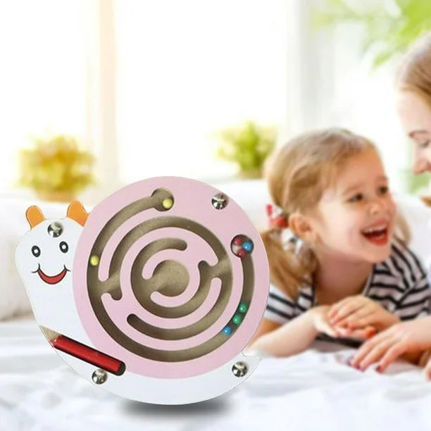Wooden Magnetic Pen Driving Beads Game