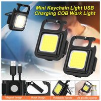 Mini COB Rechargeable Keychain Light