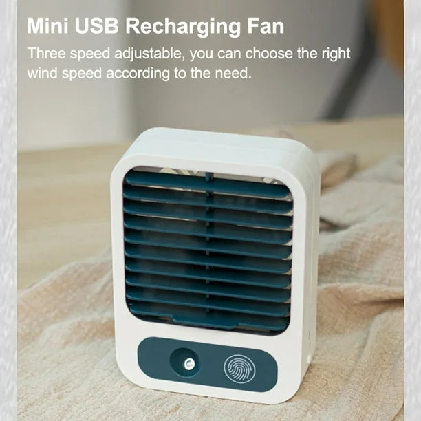 Rechargeable Touch Cooling Desktop Spray Fan