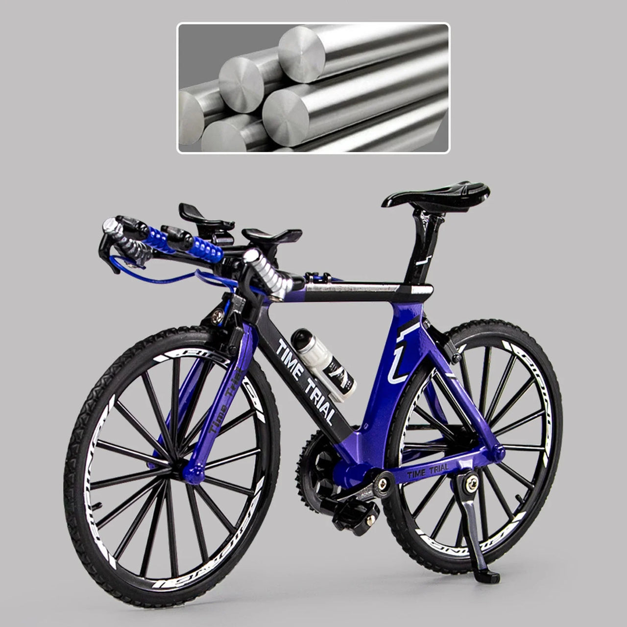 1:8 Diecast Metal Time Trial Racing Bicycle Toy