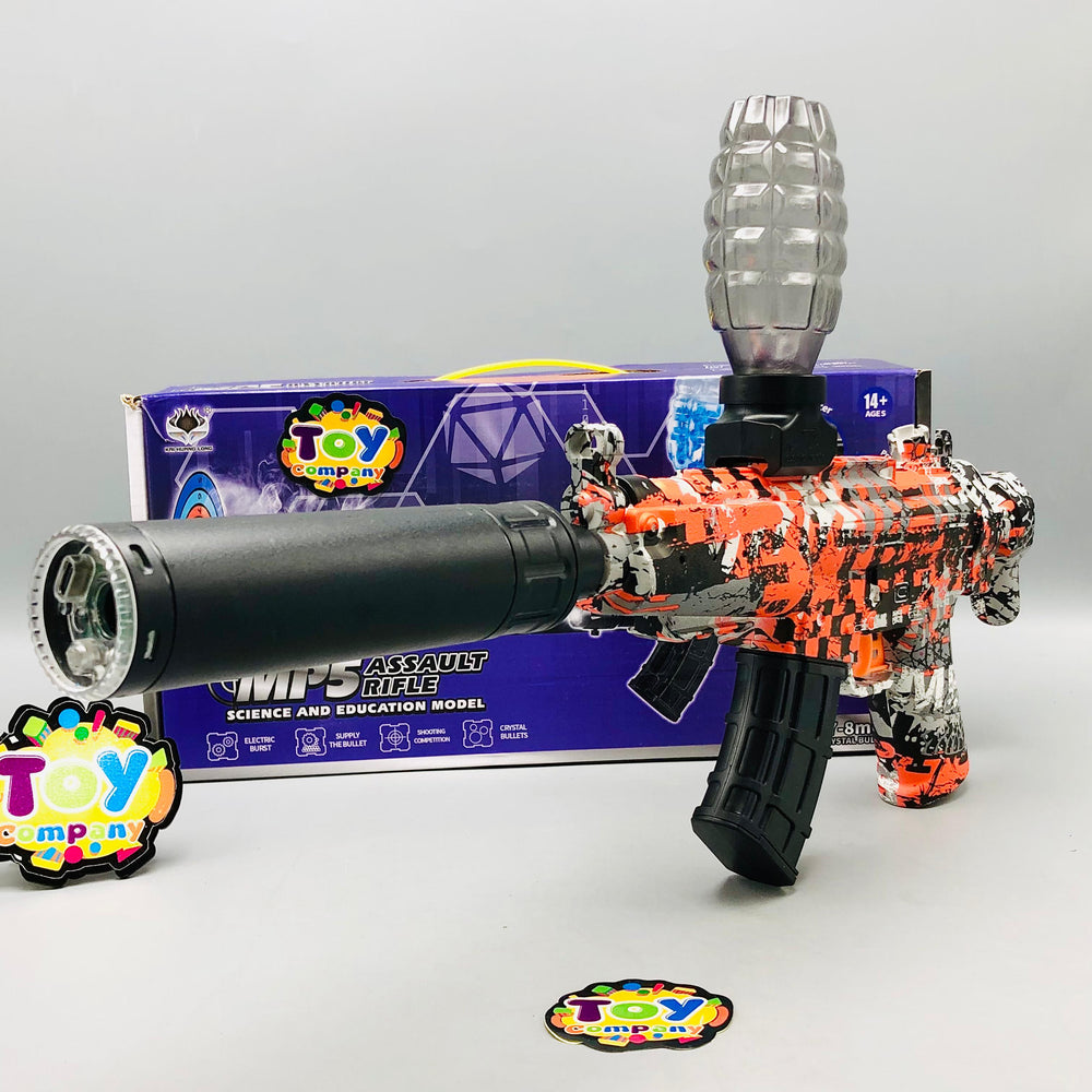MP5 Water Bullet Shooting Gun With Colorful Lights Silencer