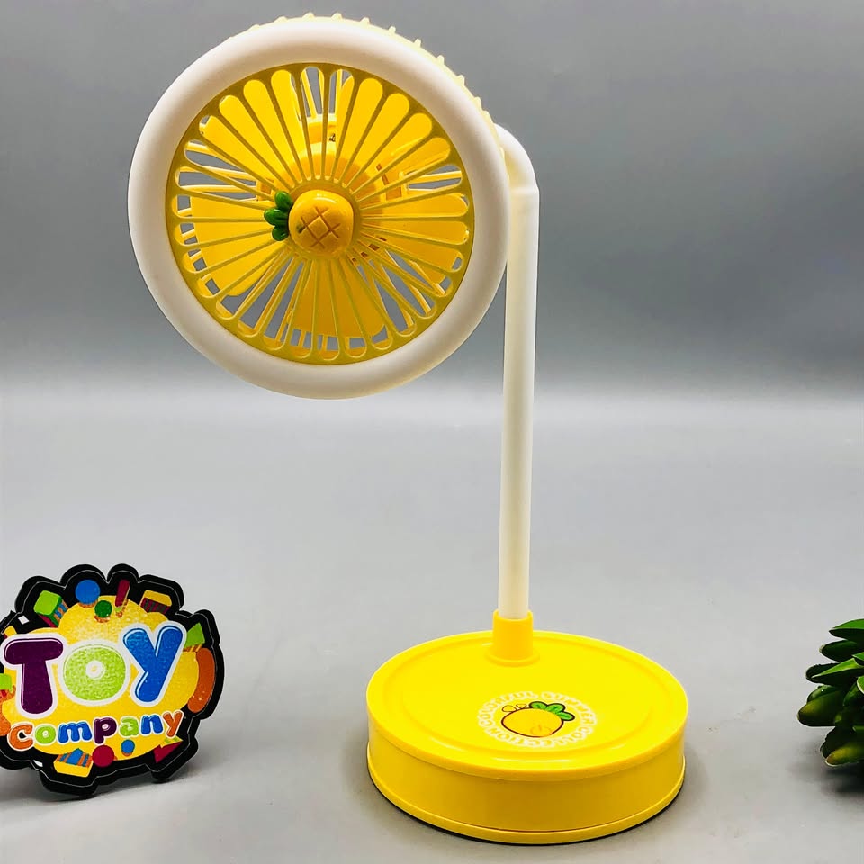 Rechargeable Fruit Design Desktop Fan With Light