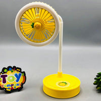 Rechargeable Fruit Design Desktop Fan With Light