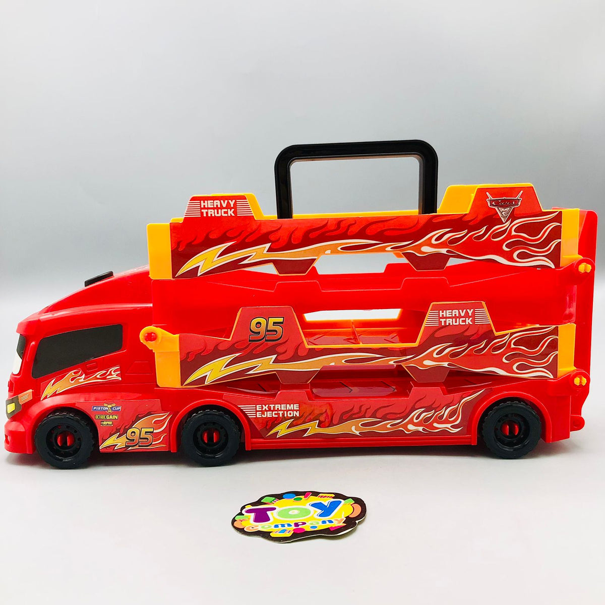 ABS Inertial Ejection Foldable Truck With 6Pcs Cars
