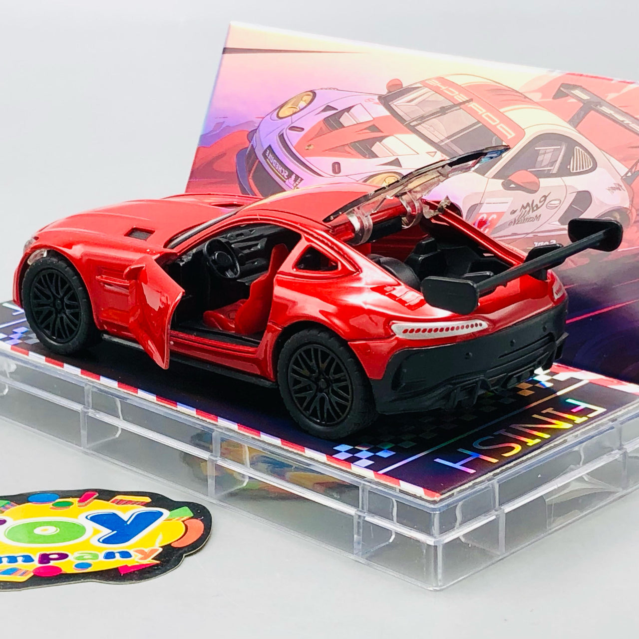 1:64 Diecast Mercedes Benz With Acrylic Display Box - Red