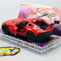 1:64 Diecast Mercedes Benz With Acrylic Display Box - Red