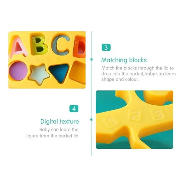 Huanger Baby's First Blocks With Basket