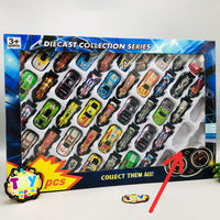44Pcs Mini Metal Inertial Racing Cars Set