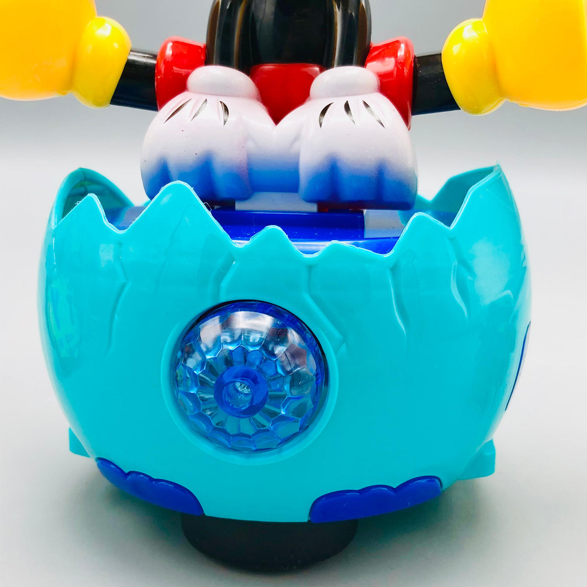 Battery Operated 3D Lighting Cartoon Egg Toy With Sound