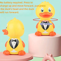 Press & Go Cute Friction Duck - 1Pc