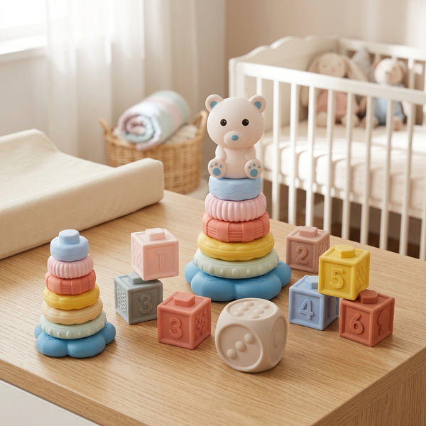 2in1 Kids Bear Themed Soft Glue Toy 
