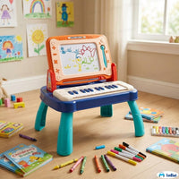 2in1 Kids Electronic Organ Piano & Drawing Board