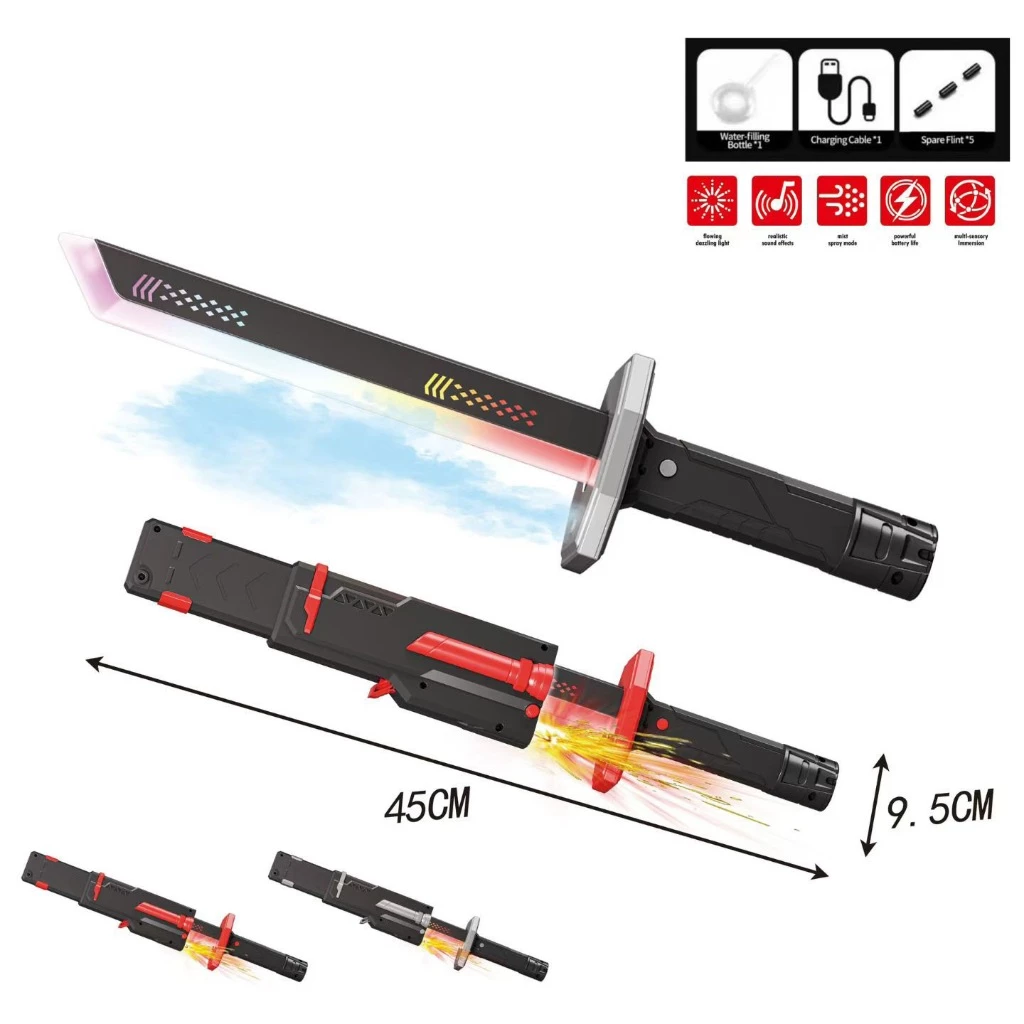 2in1 Kids Light-up Sword With Sound & Smoke 