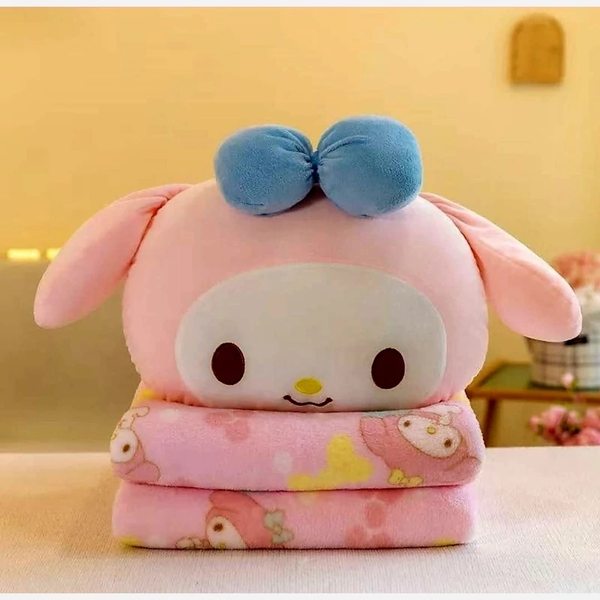 2in1 Kids Premium My Melody Pillow & Fleece Blanket