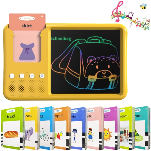 2in1 Kids Smart Flash Card Reader & Writing Tablet