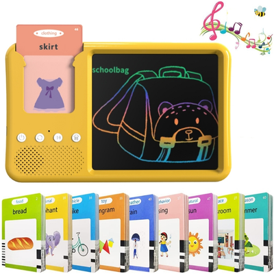 2in1 Kids Smart Flash Card Reader & Writing Tablet