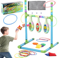 2in1 Light-up Ring Toss & Bean Bag Throwing Game