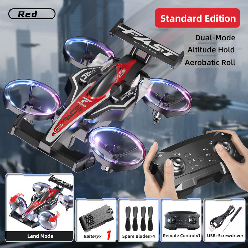 2in1 RC ABS Land & Air Flying Fast Speed Car