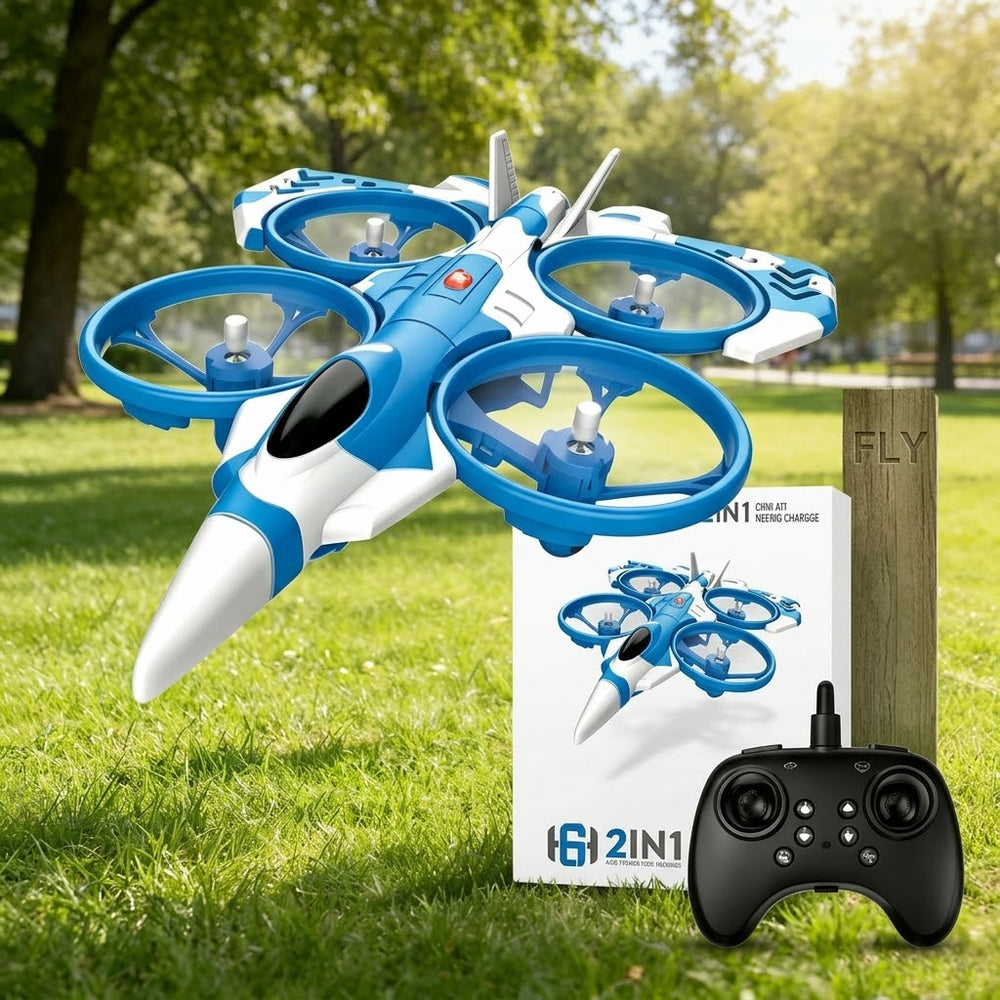 2in1 RC ABS  Land & Air Flying Fighter Jet